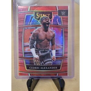2022 Panini Select WWE Cedric Alexander Red Prizm Concourse Level /249